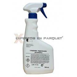 Limpiador Higienizante Alcohólico para desinfectar suelos parquet, tarimas, laminados, pvc, vinílicos
